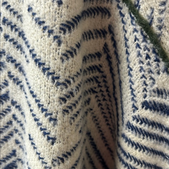 Chevron Patterned Open Front Sweater - Picture 4 of 7